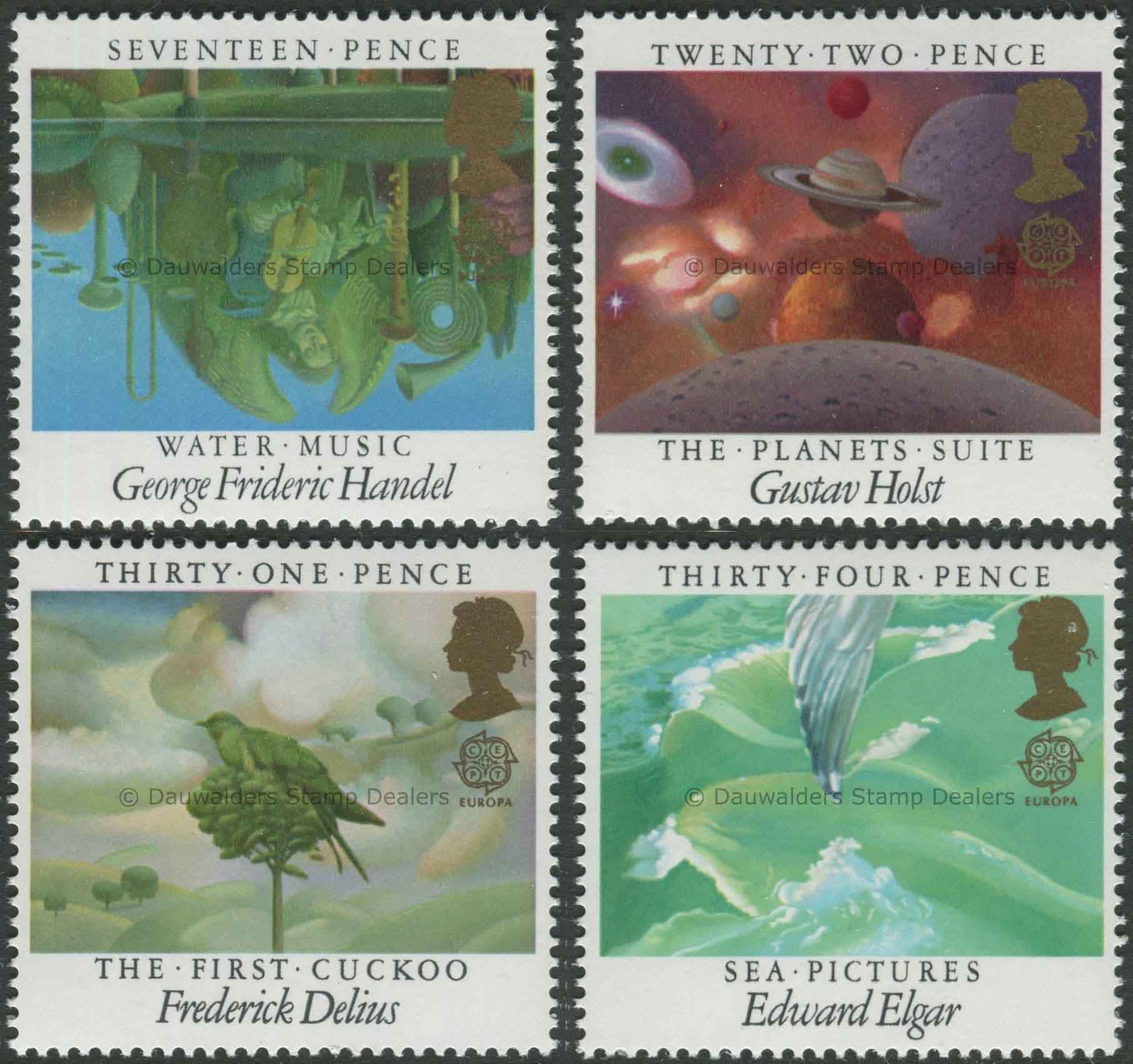 SG1282-1285 Set of 4 1985 Europa Music