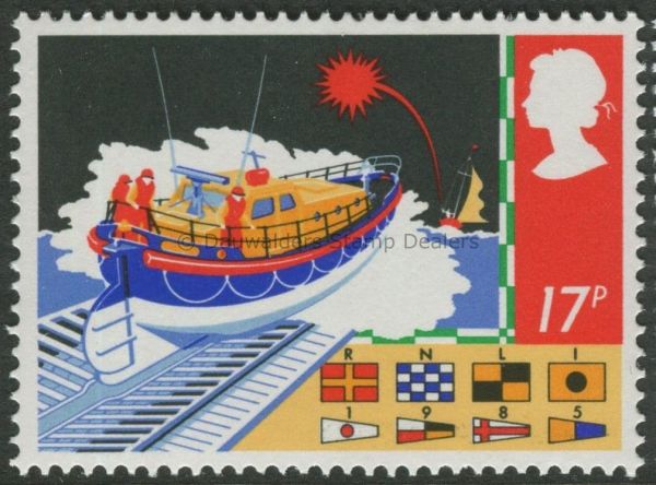 SG1286 17p Lifeboat 1985 Safety at Sea