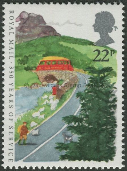 SG1291 22p Rural Postbus 1985 P.O. Anniversary