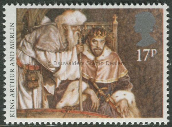 SG1294 17p Arthur and Merlin 1985 Arthurian Legend