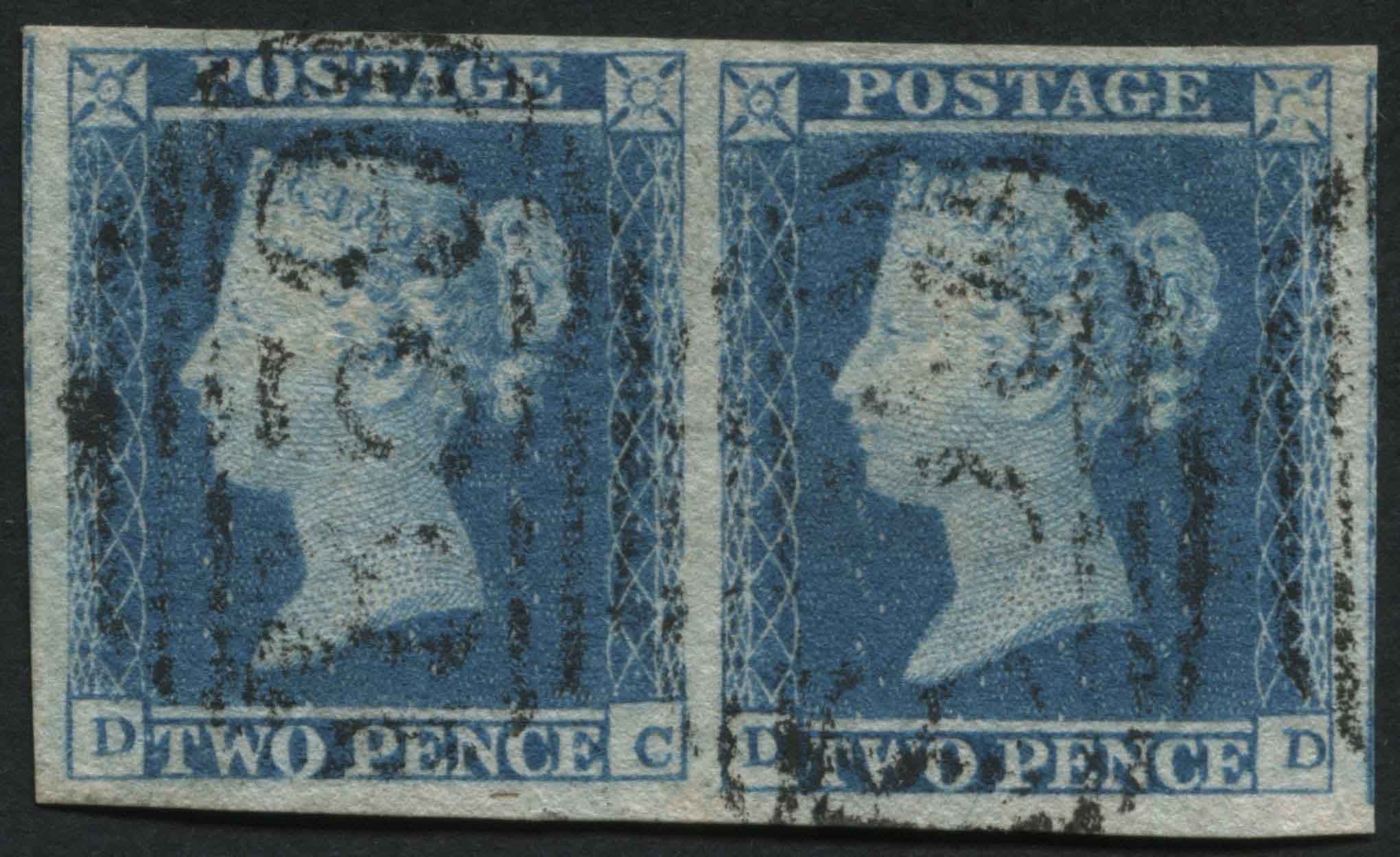 SG13 2d pale Blue DC-DD pair in exceptional condition