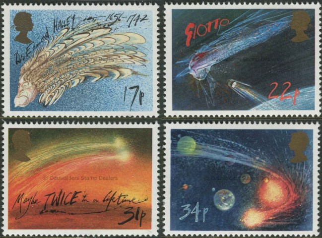 SG1312-1315 Set of 4 1986 Halley's Comet