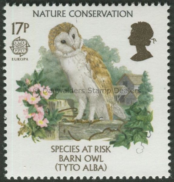 SG1320 17p Barn Owl 1986 Nature Conservation