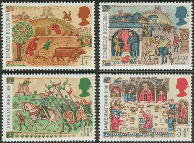 SG1324-1327 Set of 4 1986 Domesday