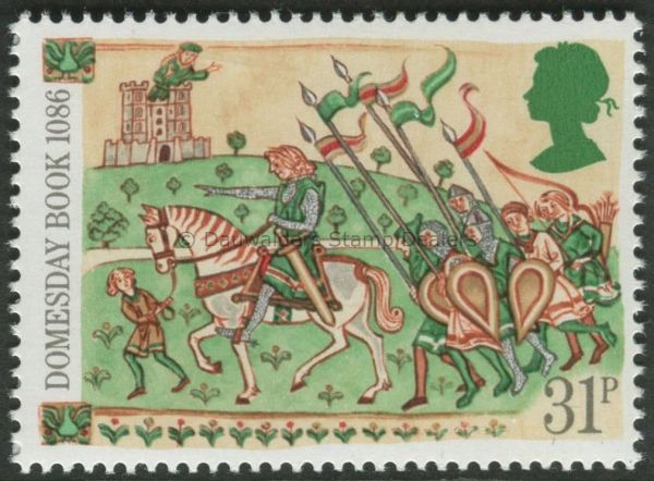 SG1326 31p Knight & Retainers 1986 Domesday