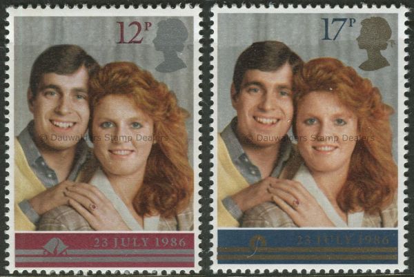 SG1333-1334 Set of 2 1986 Royal Wedding