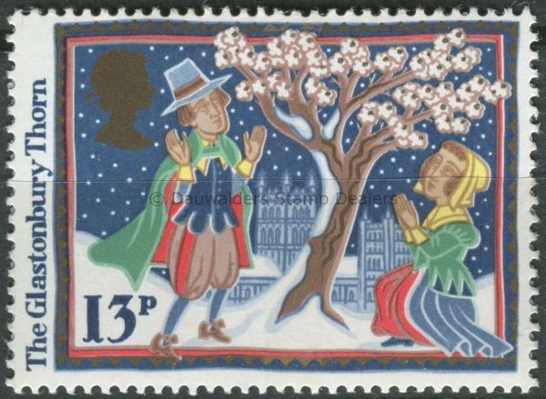 SG1342 13p Glastonbury Thorn 1986 Christmas (Folk Customs)