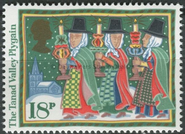 SG1343 18p Tanad Valley Plygain 1986 Christmas (Folk Customs)