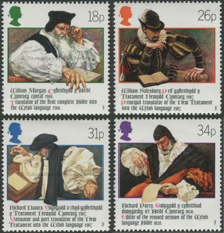 SG1384-1387 Set of 4 1988 Welsh Bible