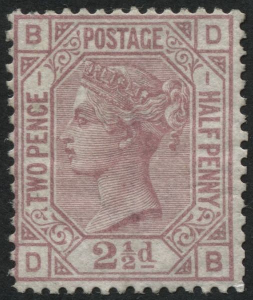 SG139 2 Rosy Mauve plate 1, fine mint