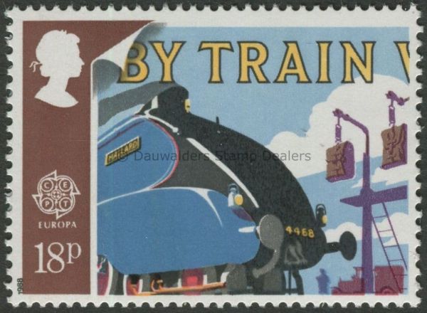 SG1392 18p Mallard 1988 Europa-Transport and Mail