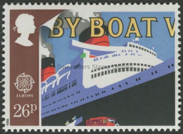 SG1393 26p QEII 1988 Europa-Transport and Mail