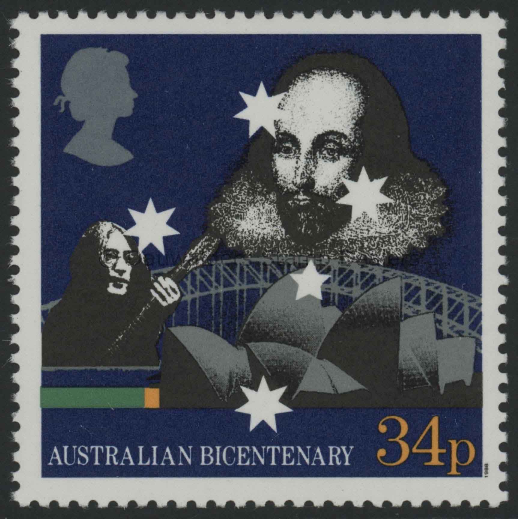 SG1399 34p 1988 Australia Bicentenary