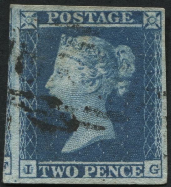 SG14 2d deep full Blue plate 3 IG, fine with 4 large margins