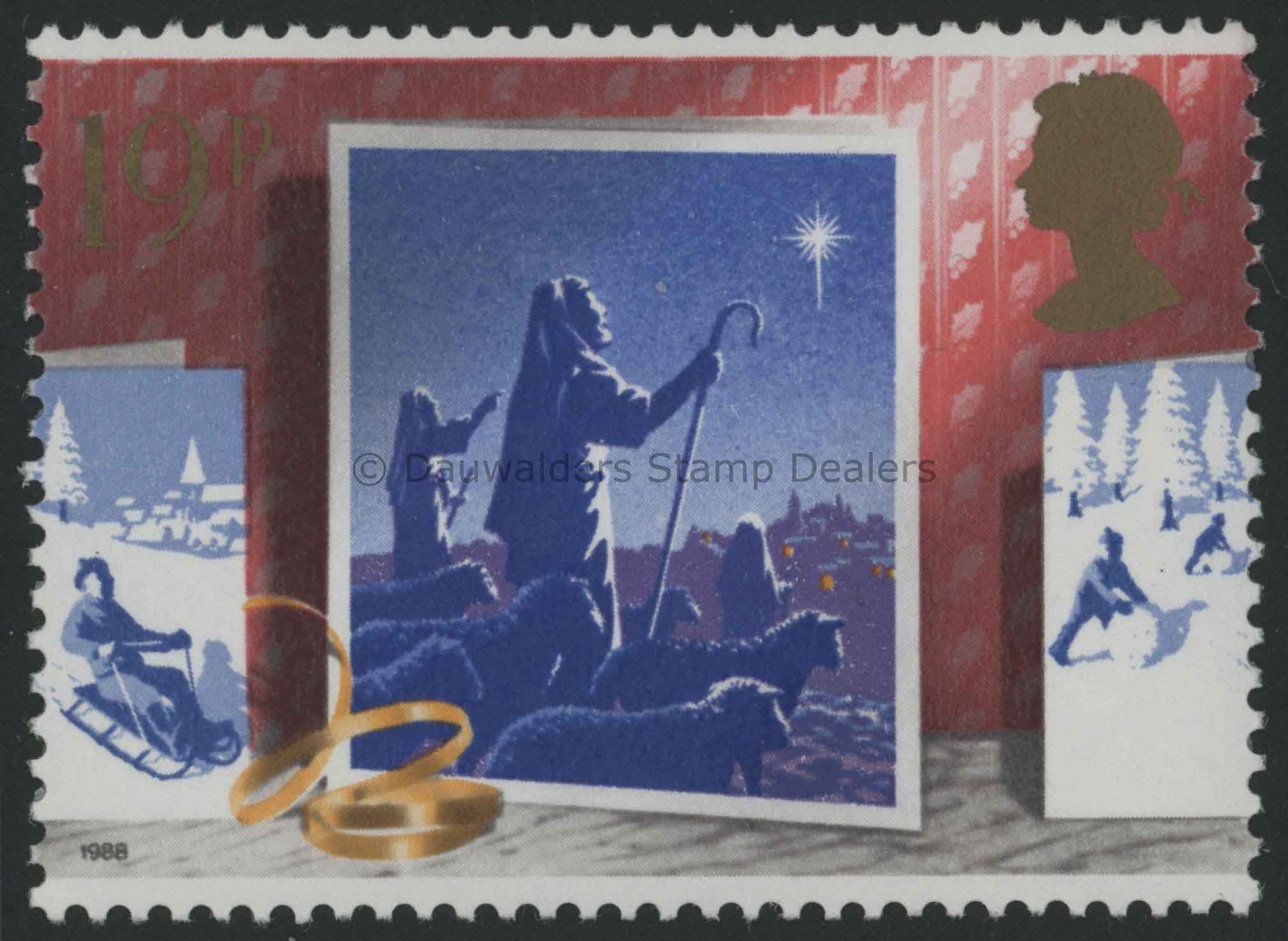 SG1415 19p Shepard and Start 1988 Christmas