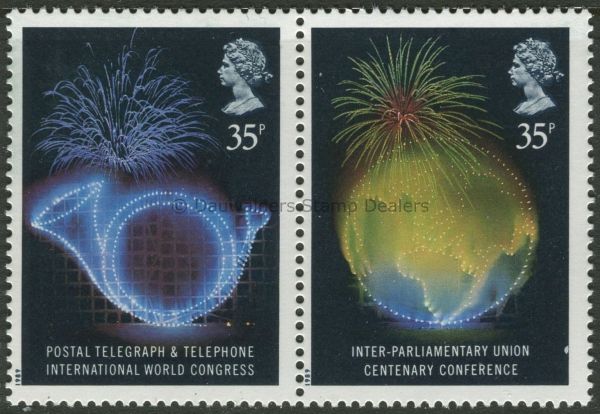 SG1434a 35p Pair 1989 Anniversaries