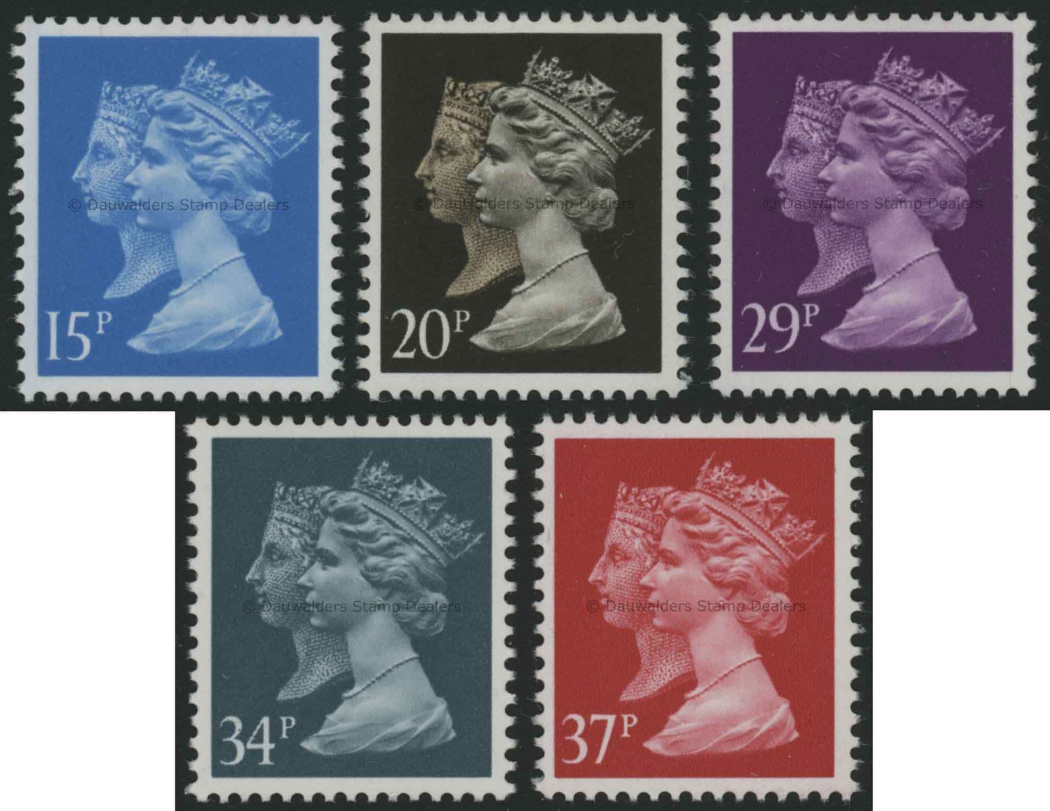 SG1467-74 150th Anniversary 1d black (basic set) 1990