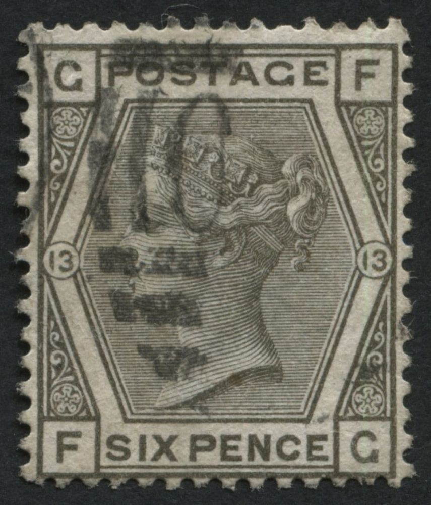 SG147 Six pence Grey FC plate 13, deep shade