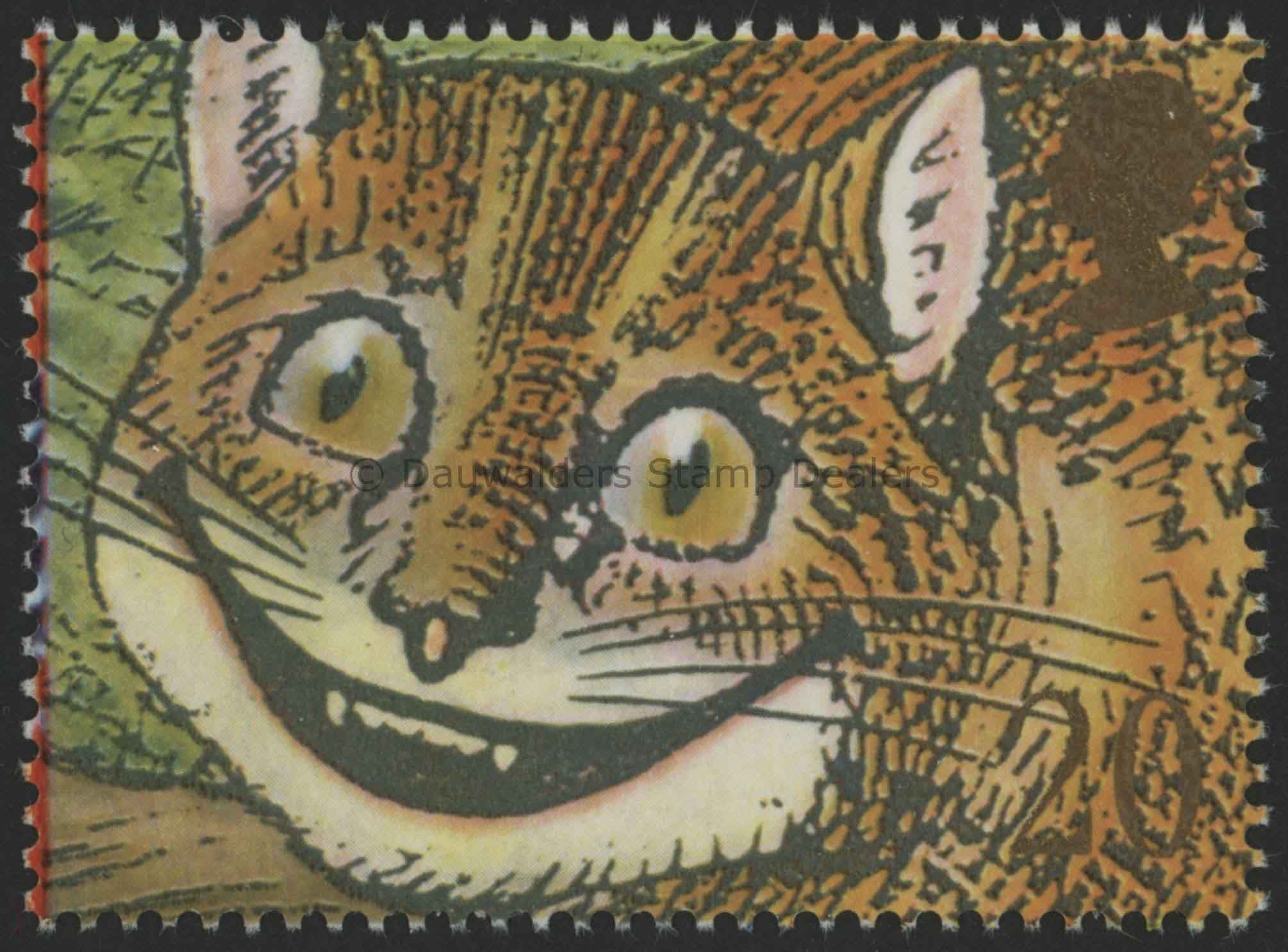 SG1486 20p Cheshire Cat 1990 Greetings