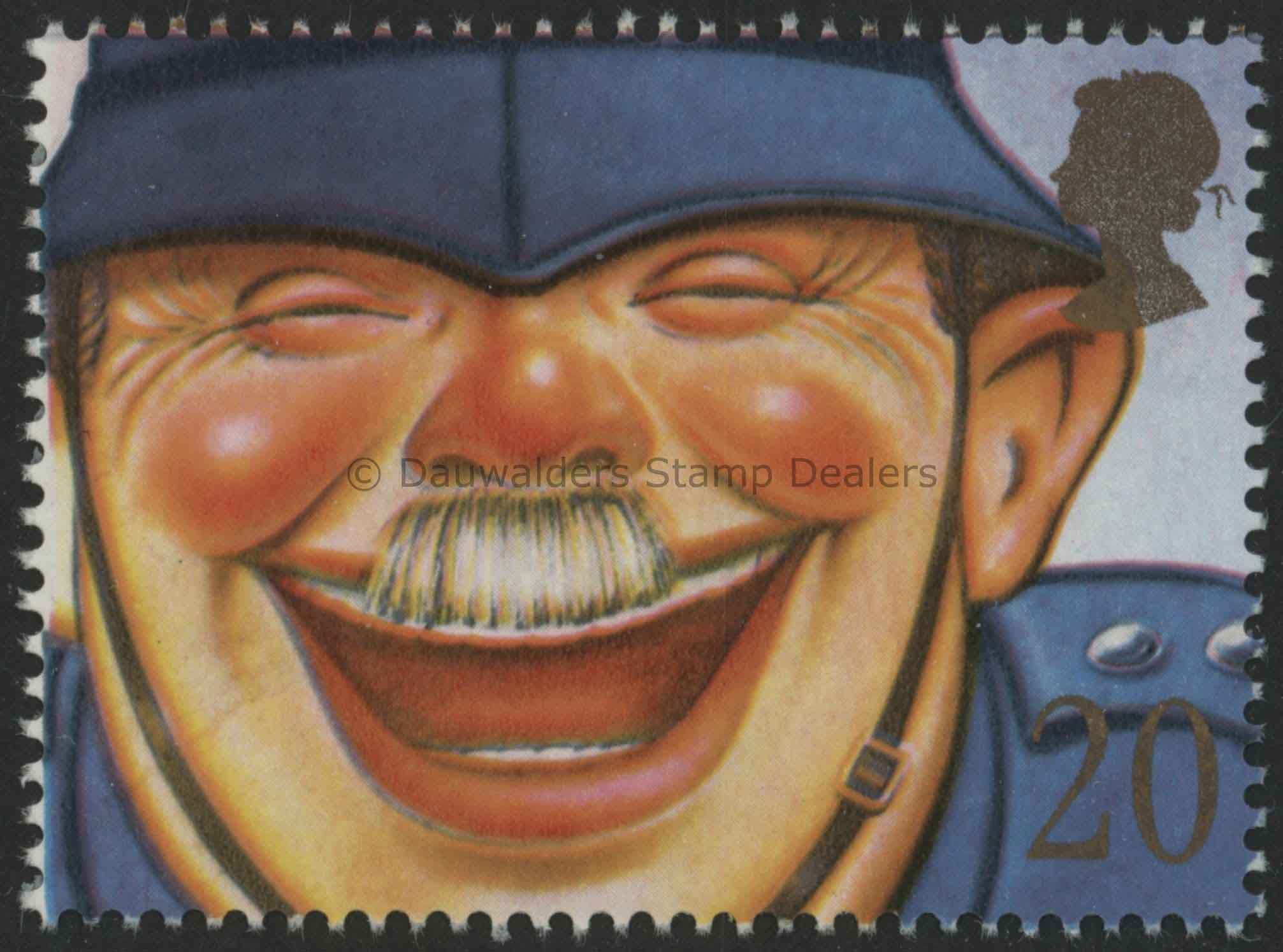 SG1488 20p Laughing Policeman 1990 Greetings