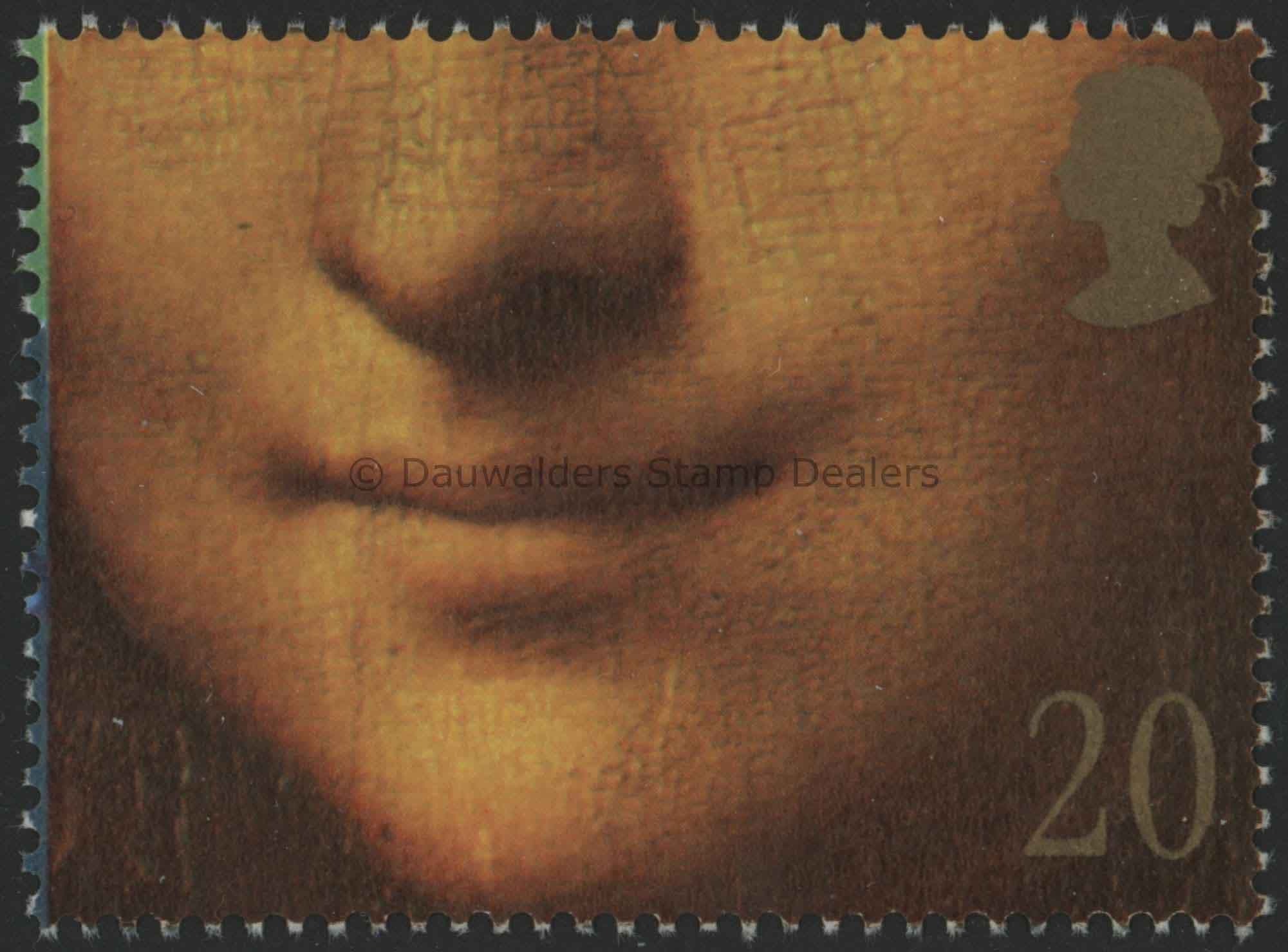 SG1490 20p Mona Lisa 1990 Greetings