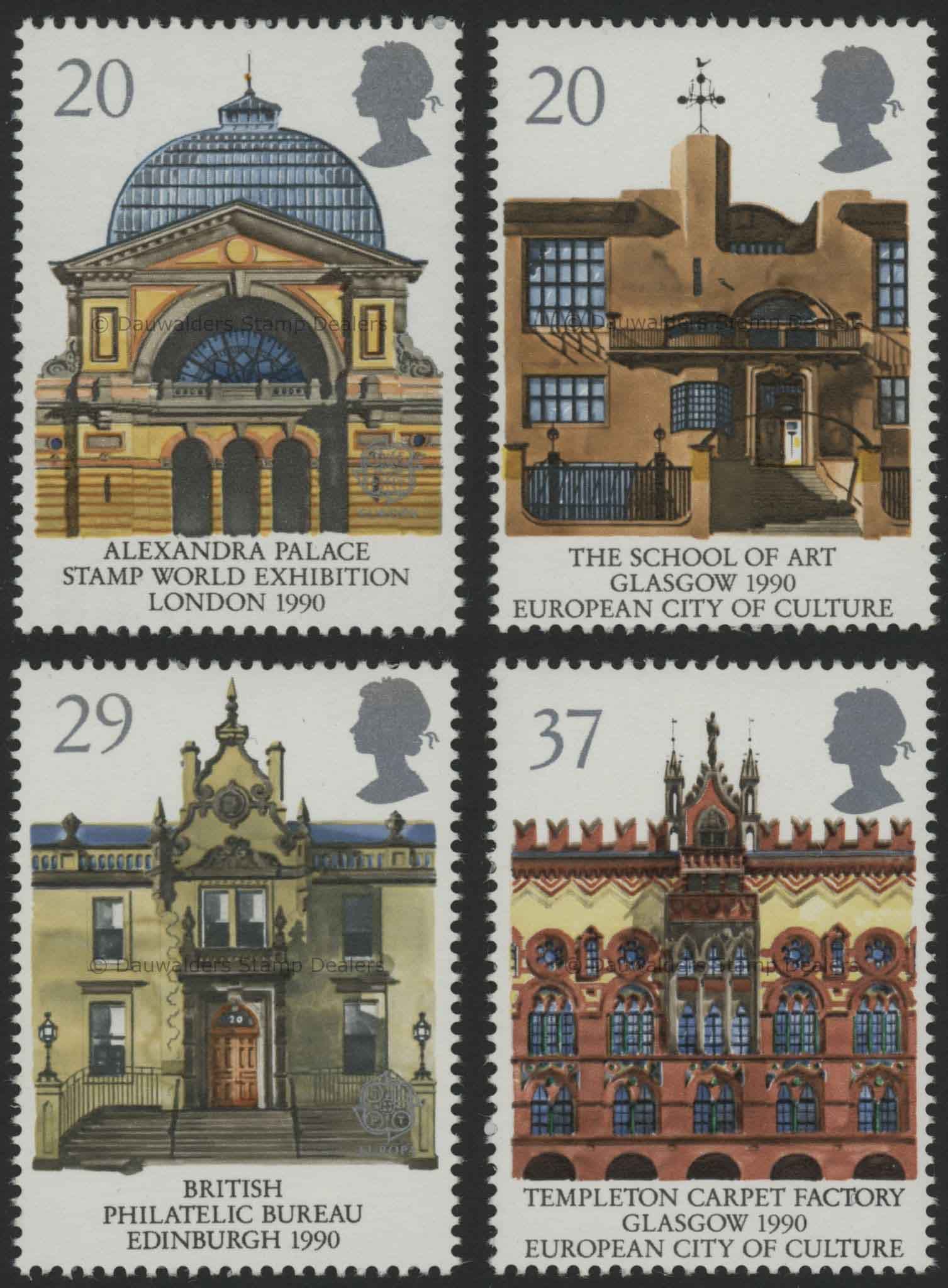 SG1493-1496 Set of 4 1990 Europa