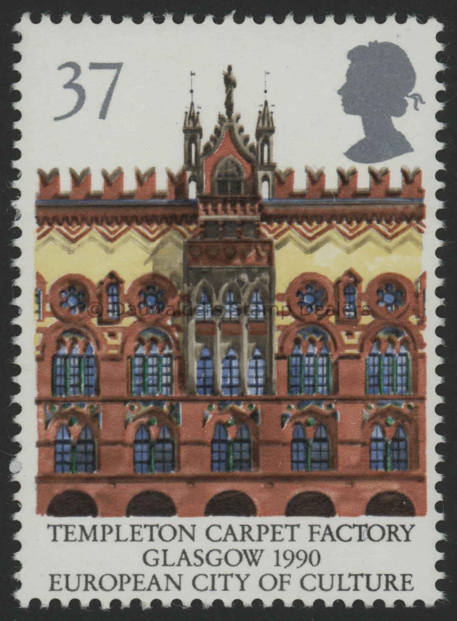 SG1496 37p Templeton Carpet 1990 Europa