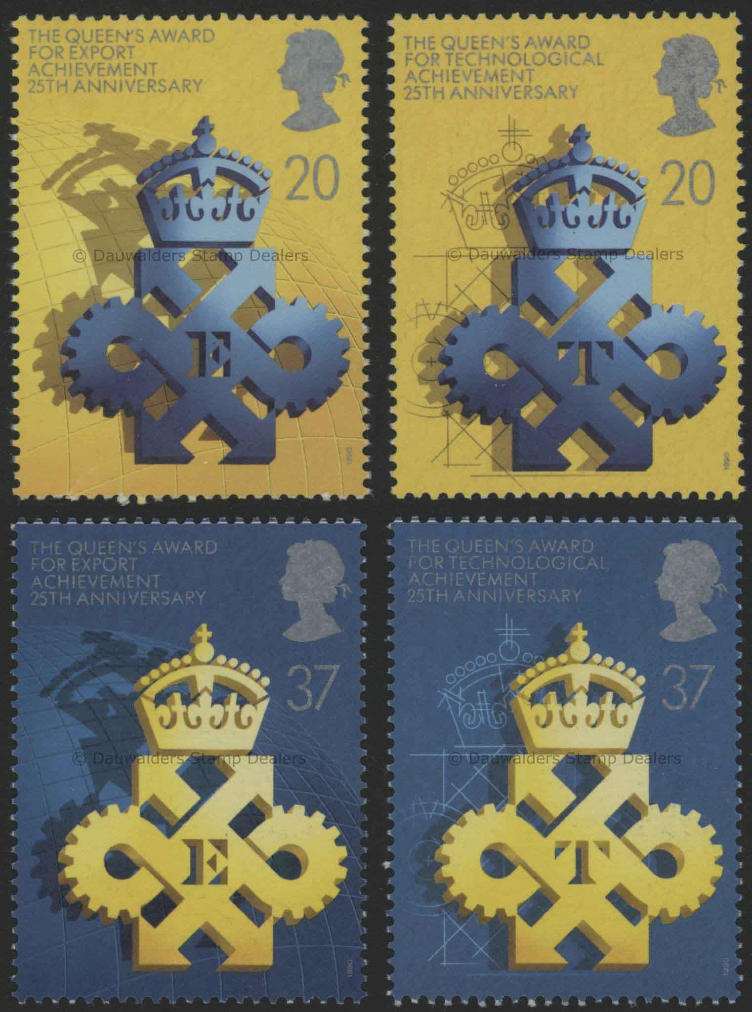 SG1497-1500 Set of 4 1990 Queen's Award for Export