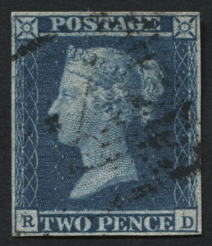 SG15 2d deep full Blue 4 clear margins, has lightest of Black cancel