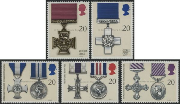 SG1517-1521 Set of 5 1990 Medals