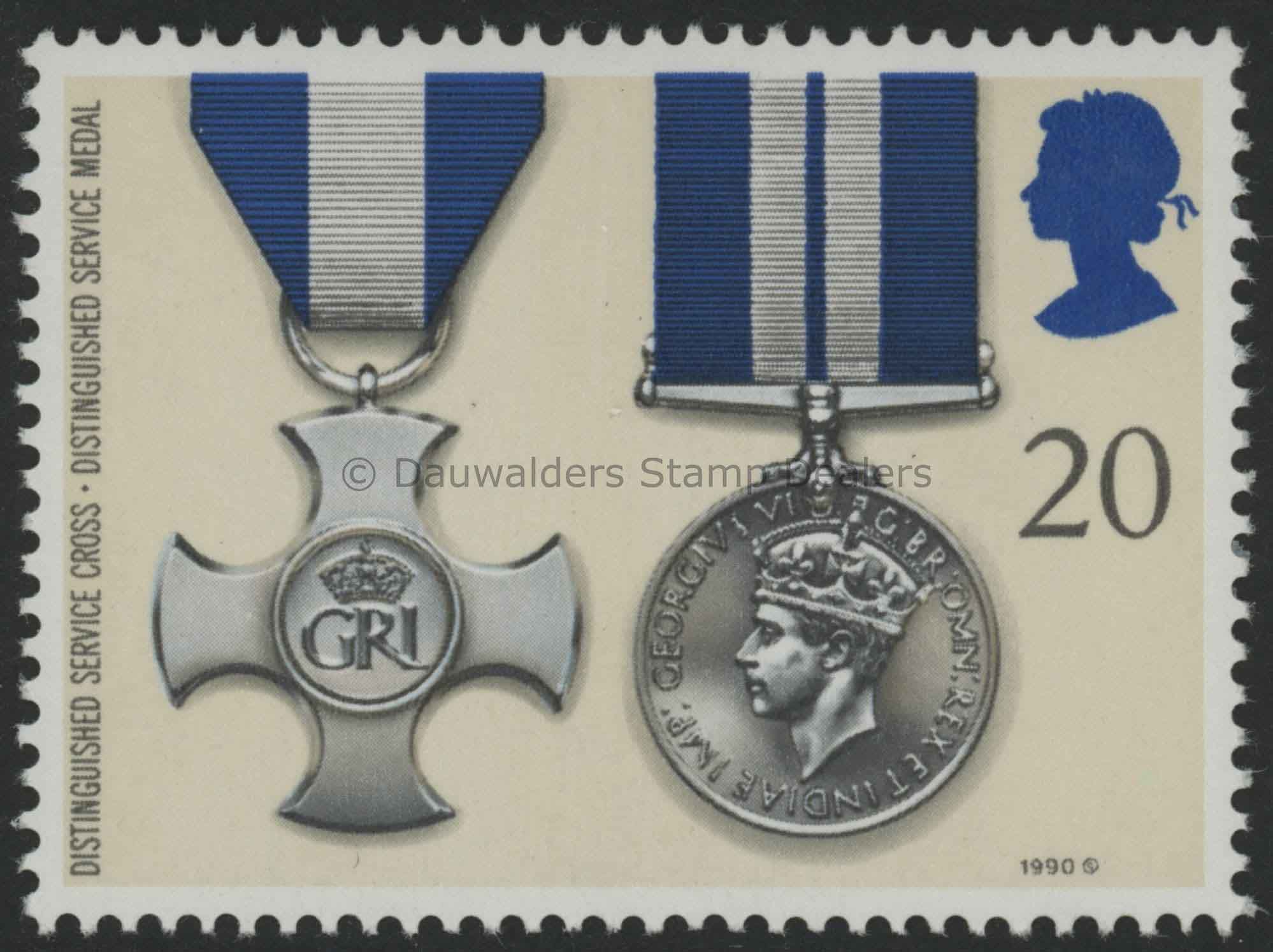 SG1519 20p Distinguish Service 1990 Medals