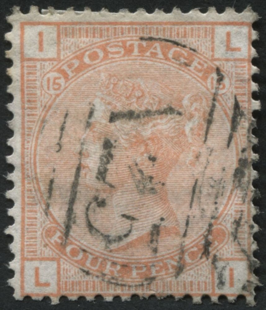 SG152 4d Vermilion Pl.15, lovely bright colour with v fine Malta A25