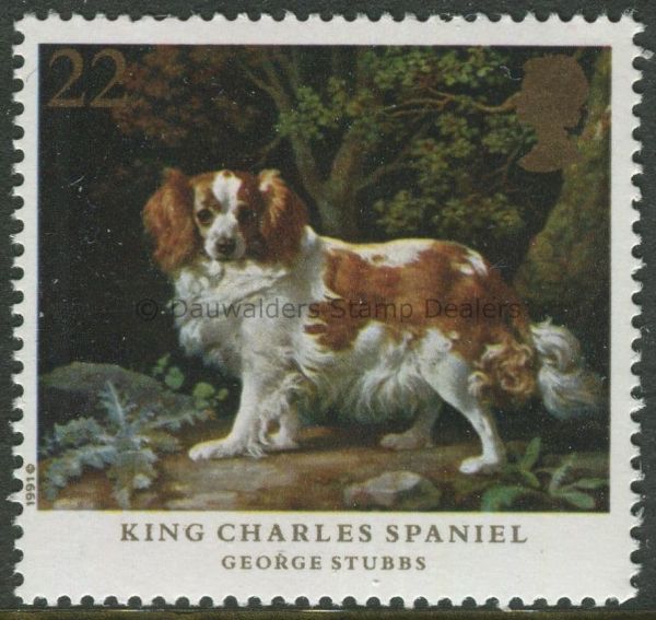 SG1531 22p King Charles Spaniel 1991 Dogs by Stubbs