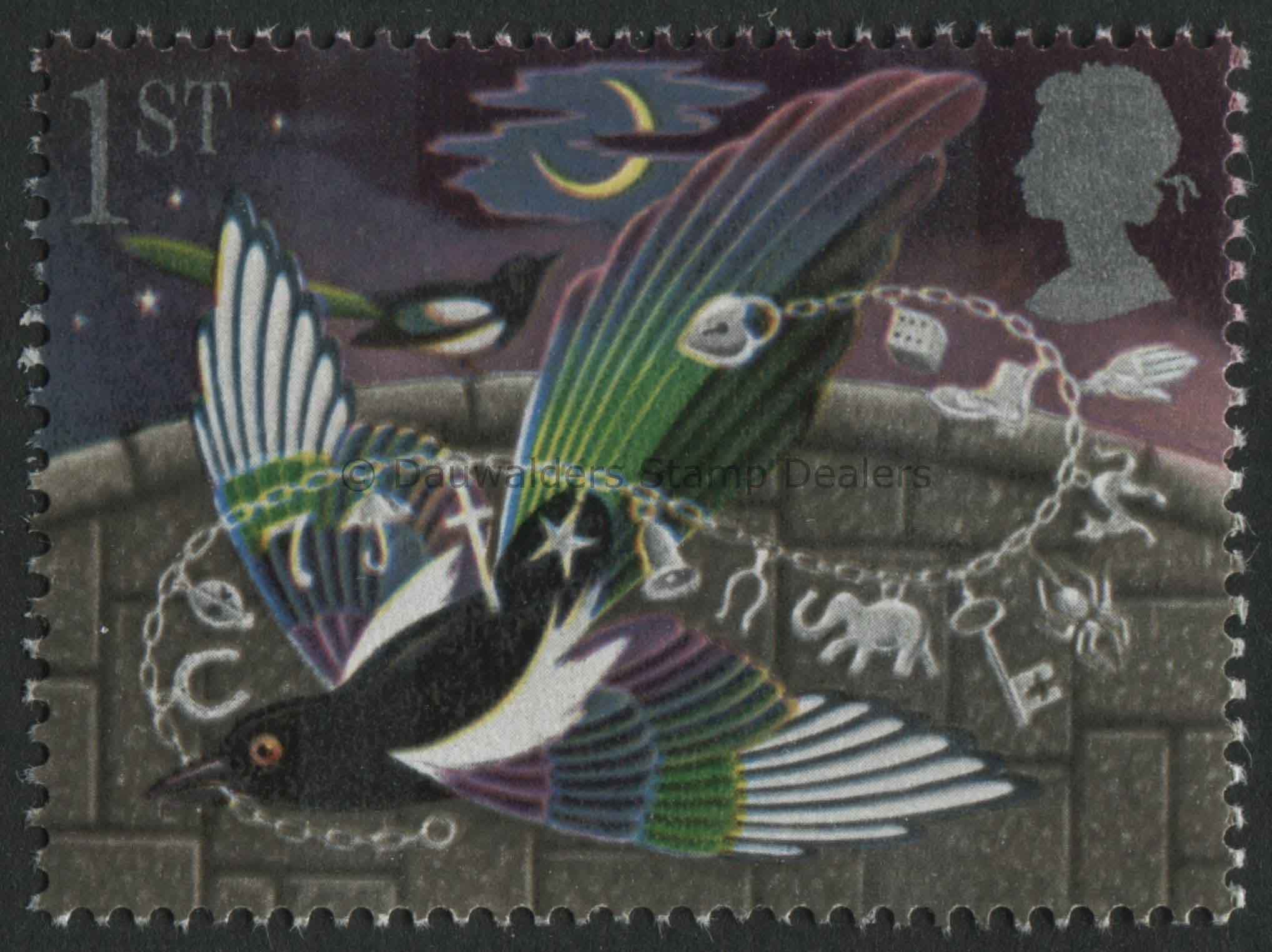 SG1538 Magpies 1991 Greetings Good Luck