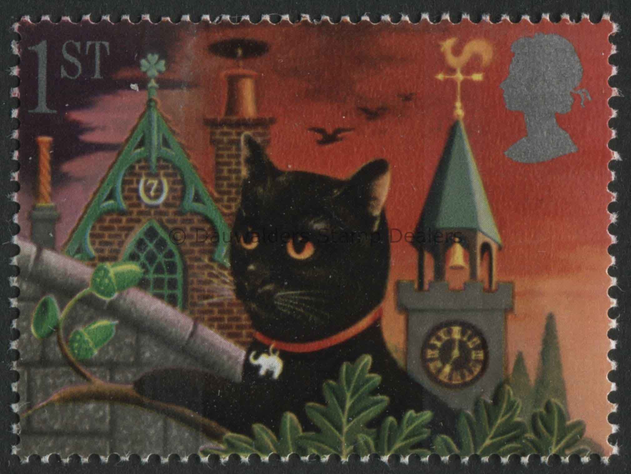 SG1539 Black Cat 1991 Greetings Good Luck