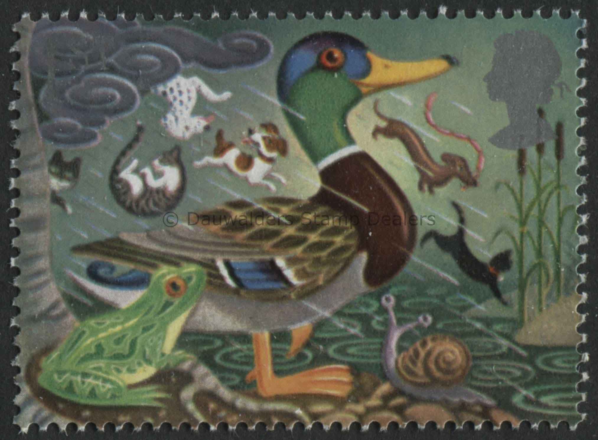 SG1541 Duck and Frog 1991 Greetings Good Luck