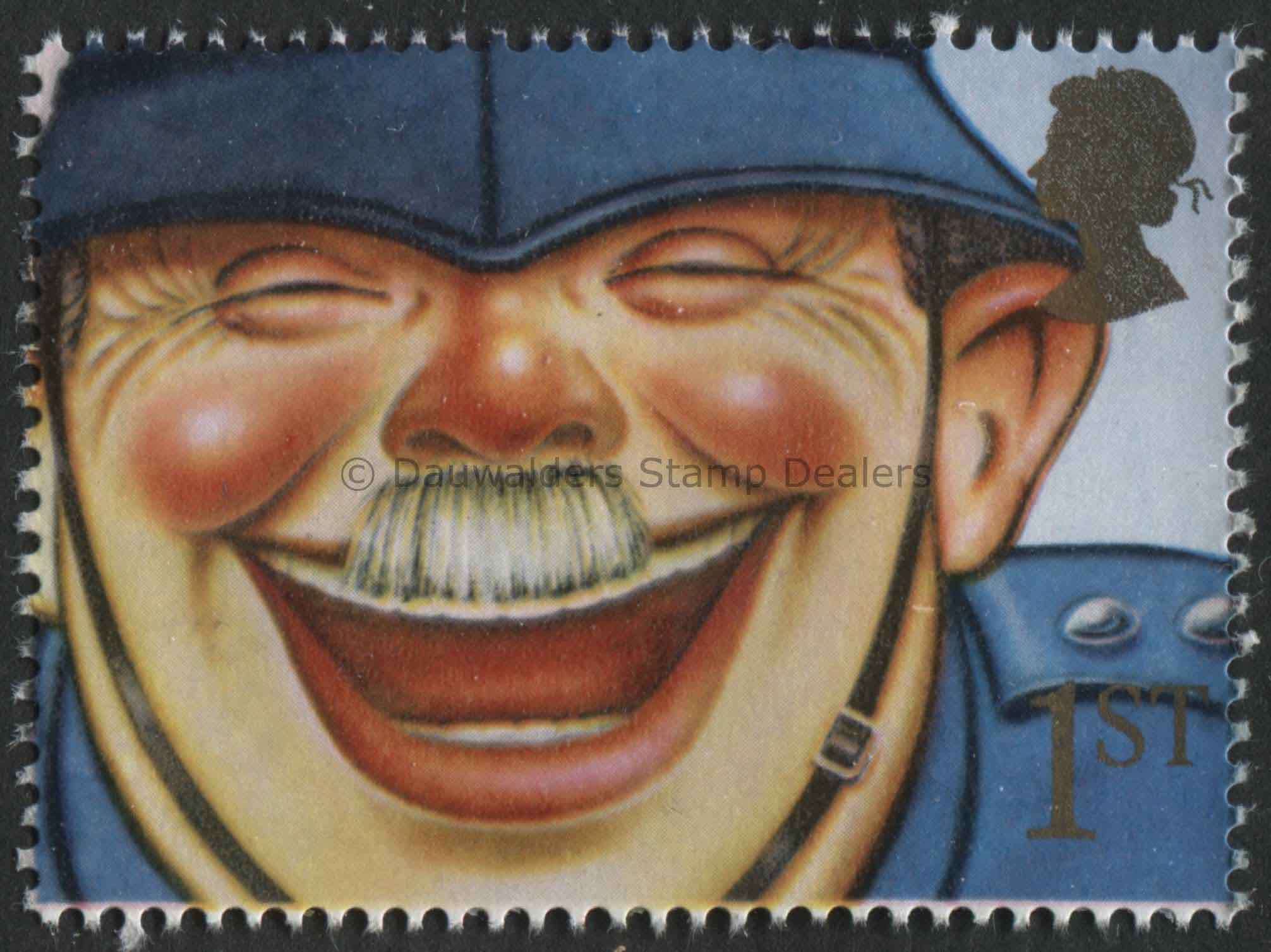 SG1555 1st Laughing Policeman 1991 Greetings Smiles In-