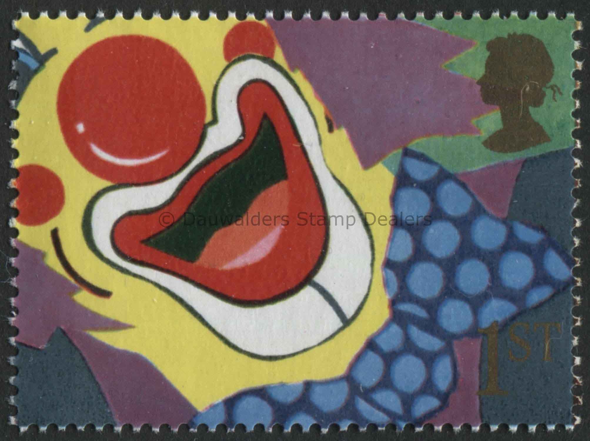 SG1556 1st Clown 1991 Greetings Smiles In-