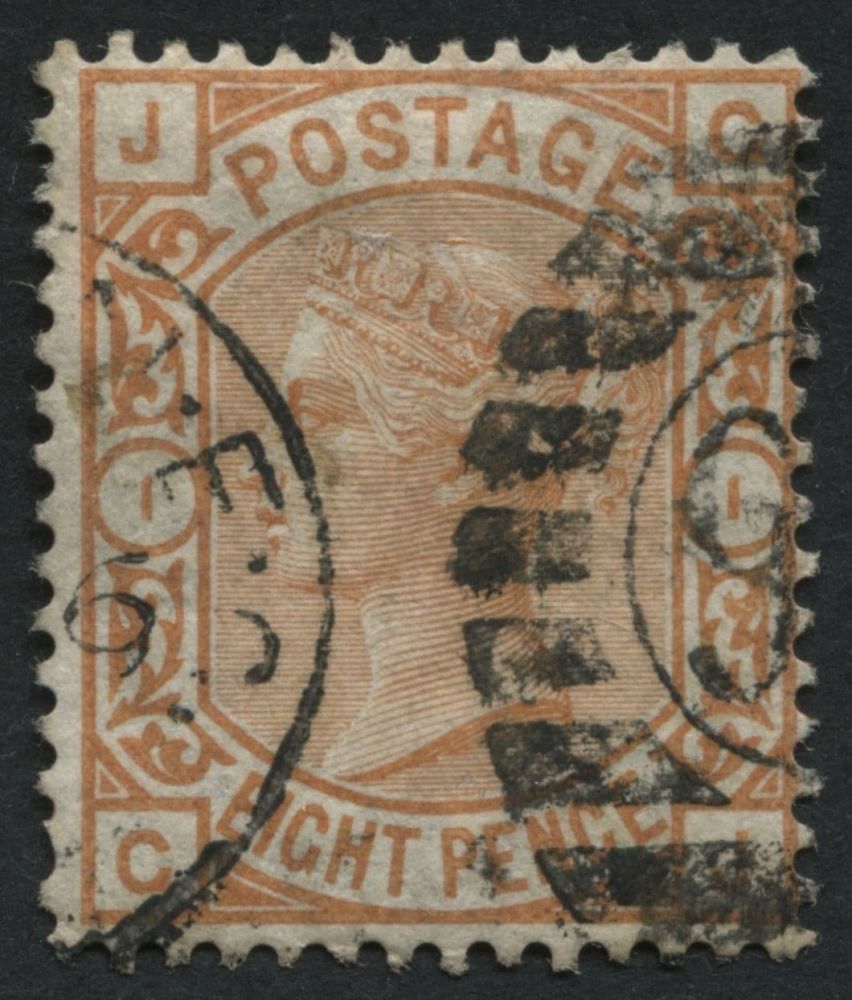 SG156 8d Orange bright colour, has London EC light cancel