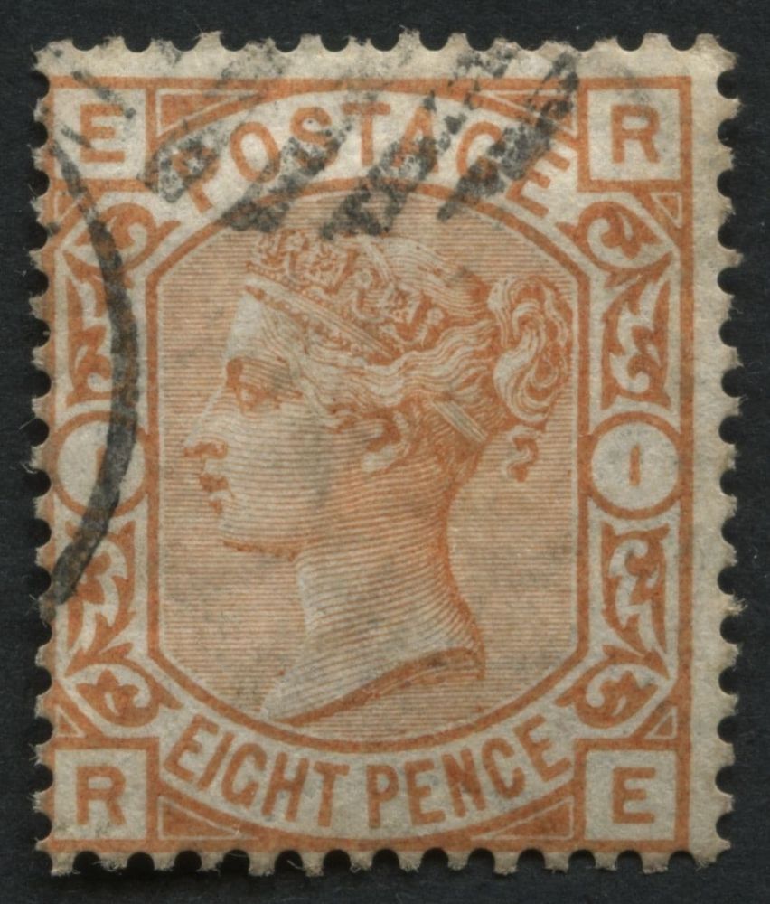 SG156 8d Orange RE, completely clear of profile