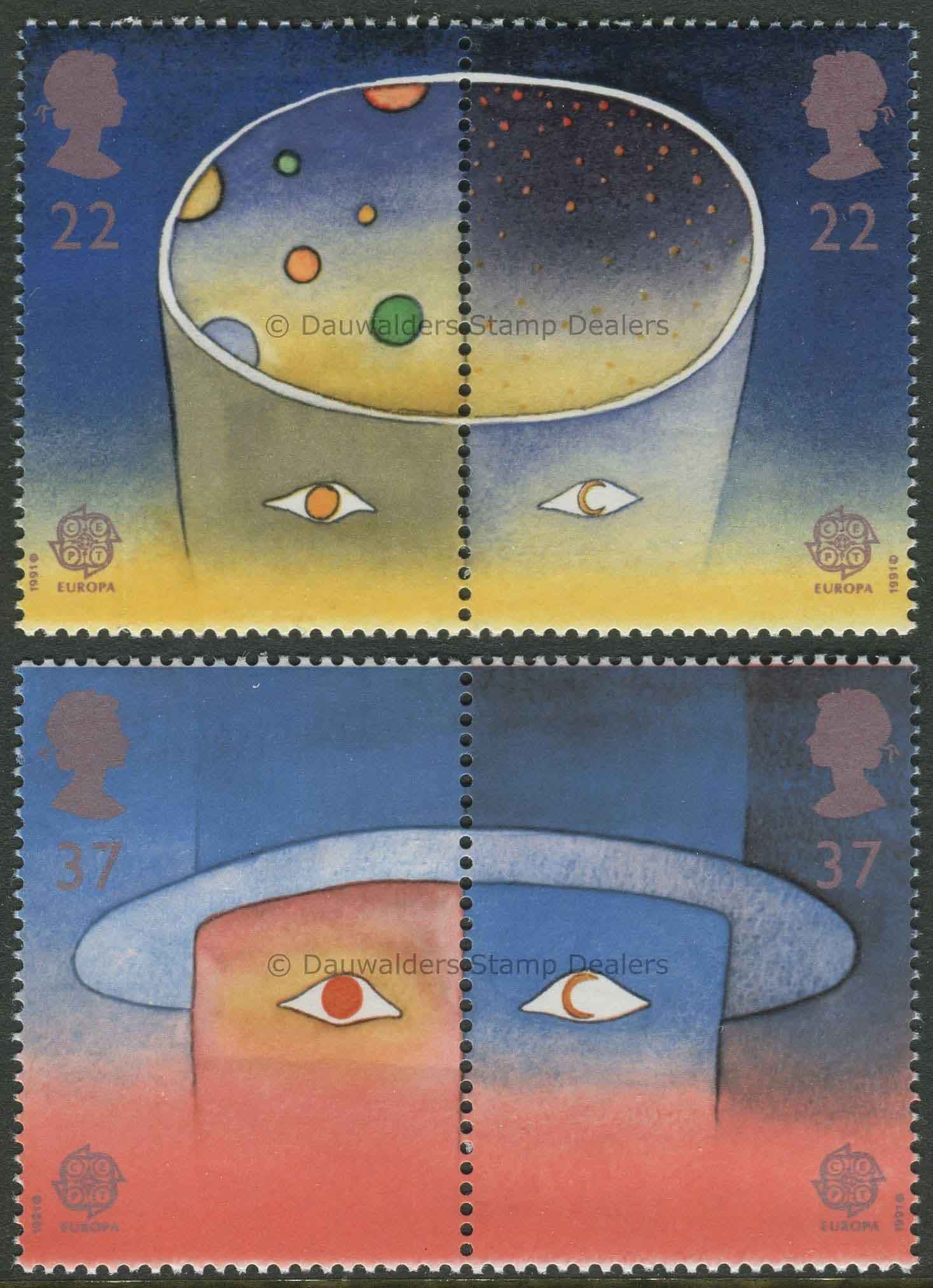 SG1560-1563 Set of 4 1991 Europa