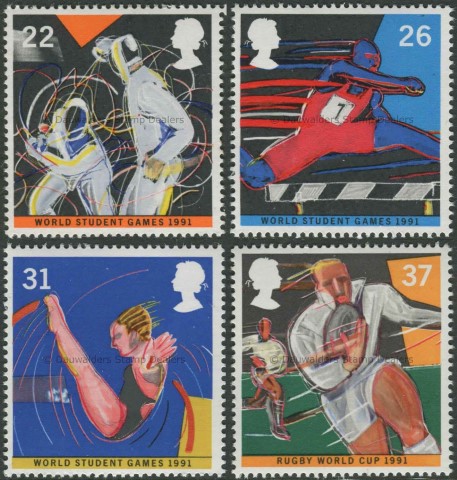 SG1564-1567 Set of 4 1991 Year of Sport