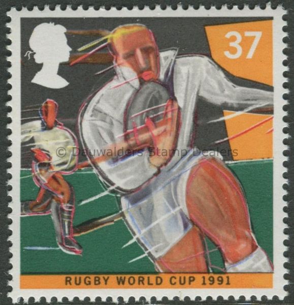 SG1567 33p Rugby 1991 Year of Sport