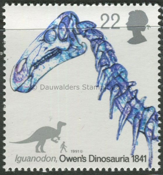 SG1573 22p Iguanodon 1991 Dinosaurs