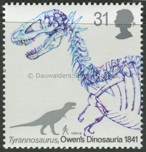 SG1575 31p Tyrannosaurus 1991 Dinosaurs