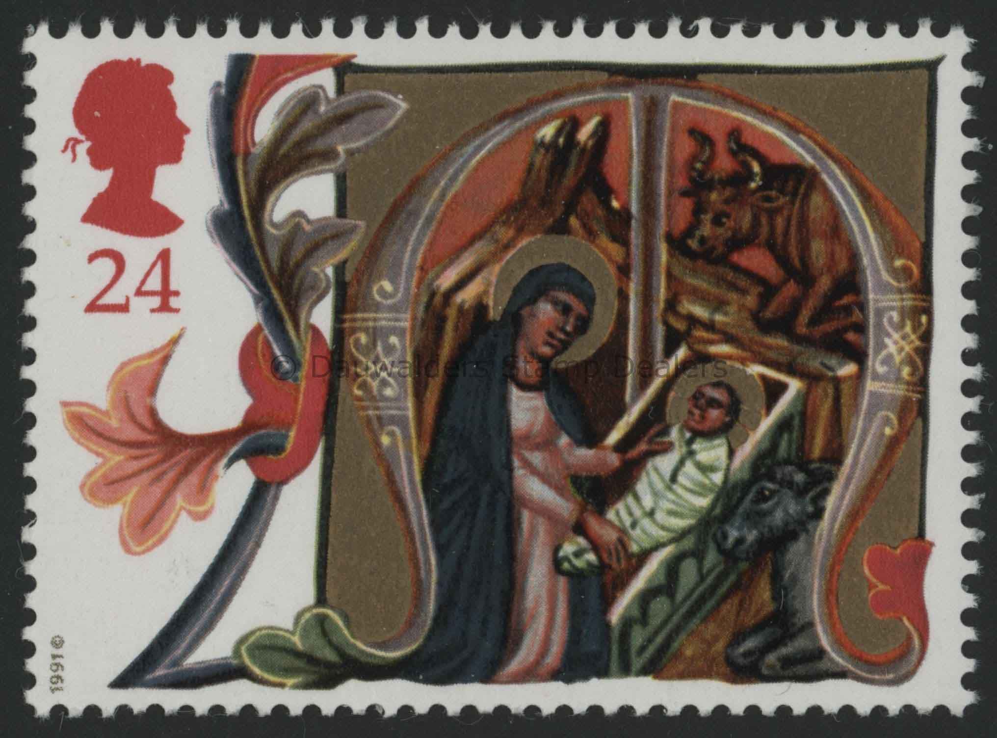 SG1583 24p Mary and Jesus 1991 Christmas