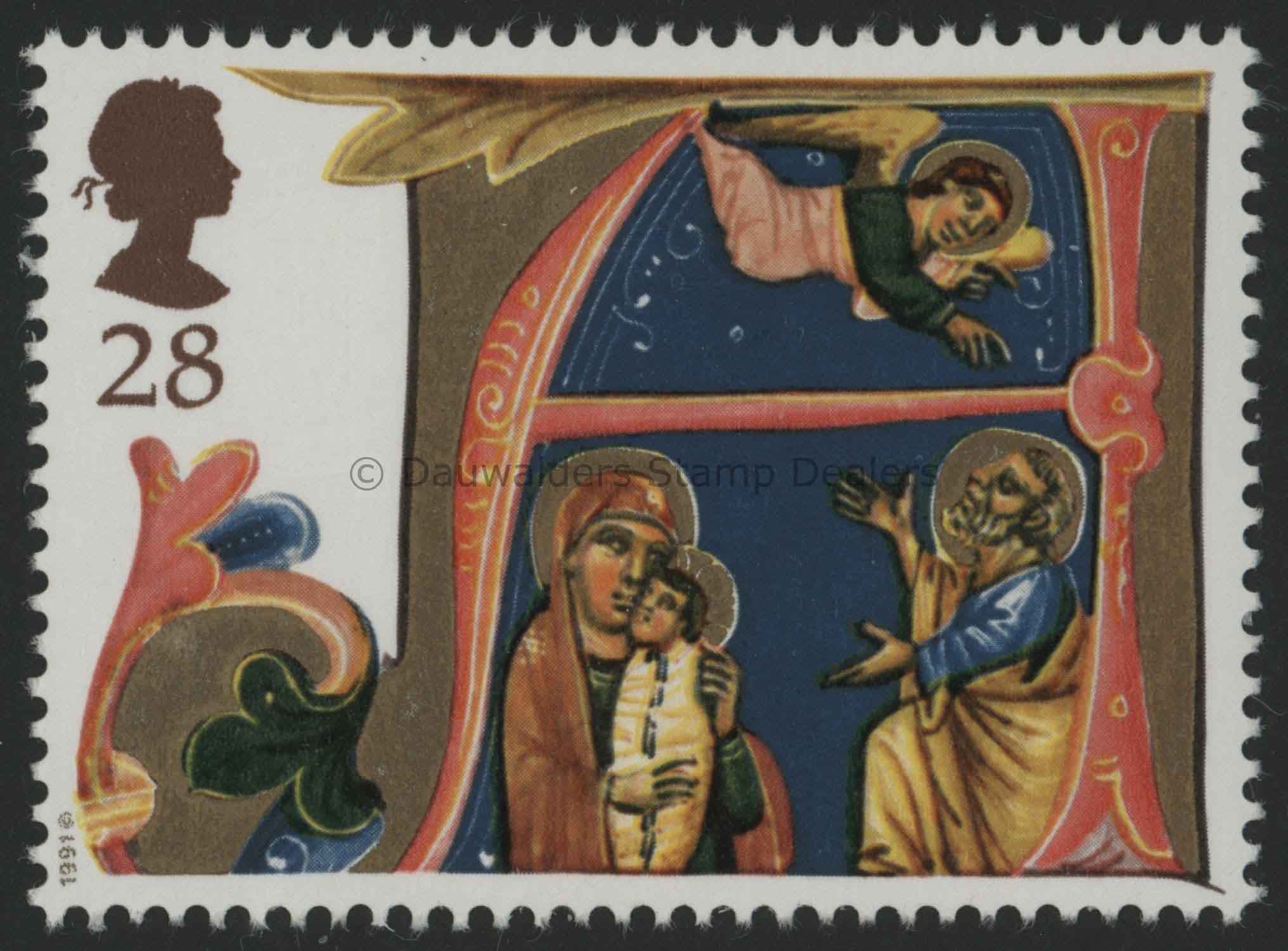 SG1584 28p The Holy Family 1991 Christmas