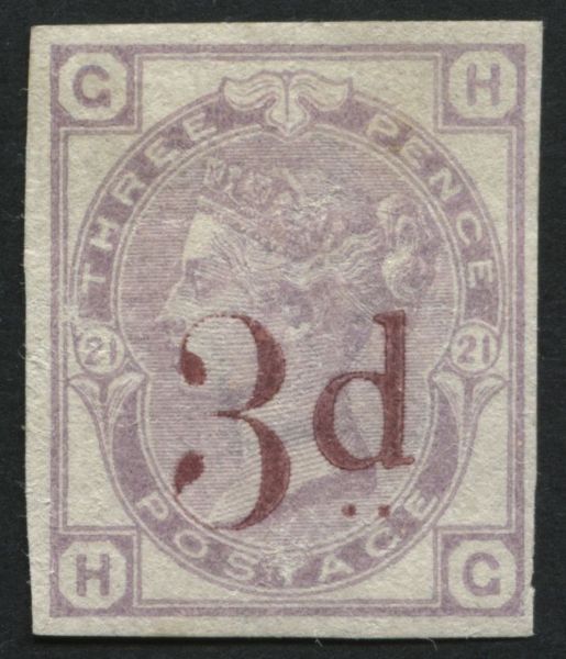 SG159 3d on 3d Lilac HC imprimatur, fine and scarce, SG Cat 2750