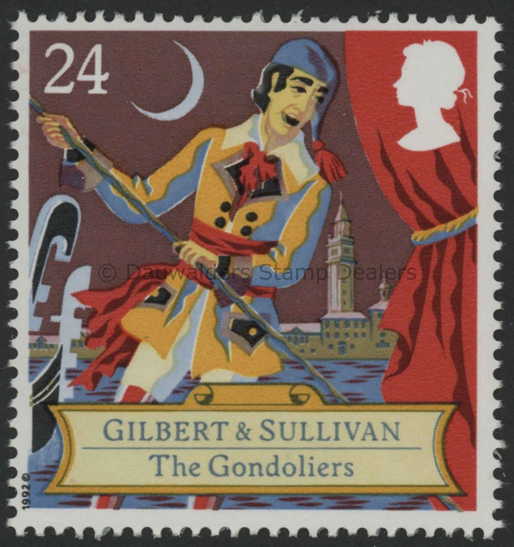 SG1625 24p Gondoliers 1992 Gilbert and Sullivan