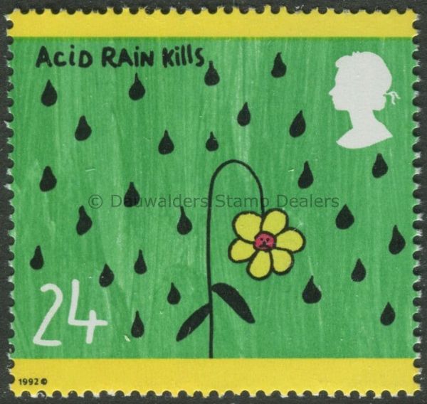 SG1629 24p Acid Rain 1992 Green Issue